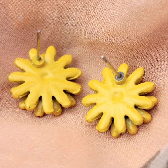 🌺Daisy sweet cute Sunflower smile face stud earring - Picture 6 of 11